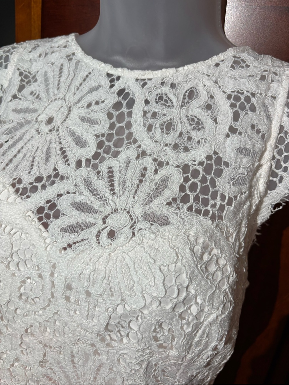 Lilly Pulitzer White Lace Bodice Pink A-Line Midi Dress - Picture 3 of 10